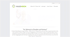 Desktop Screenshot of praxis-hoch.de